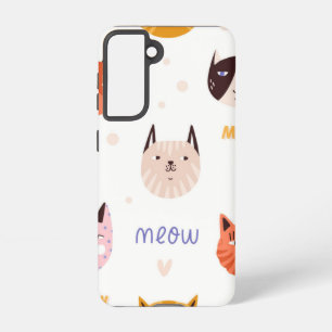 Funda Para Samsung Galaxy S21 Patrón de gato