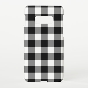 Funda Para Samsung Galaxy S10E Patrón de Gingham blanco y negro