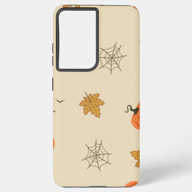 Funda Para Samsung Galaxy Patrón de Halloween (Reverso )