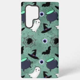 Funda Para Samsung Galaxy S22 Ultra Patrón de Halloween sin foco