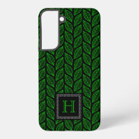 Patrón de hoja verde