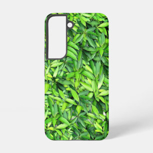 Funda Para Samsung Galaxy S22 Patrón de Hoja Verde – Arte Botánico de la Natural
