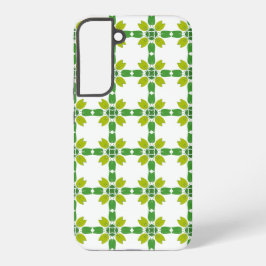 Funda Para Samsung Galaxy S22+ Patrón De Hojas, Patrón De Hojas, Hojas Verdes