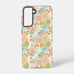 Funda Para Samsung Galaxy S21 Patrón de jardín floral colorido