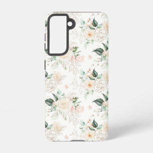 Funda Para Samsung Galaxy S21 Patrón de jardín floral Rosa
