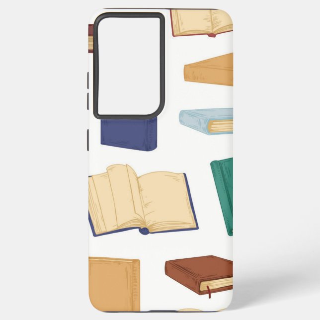 Funda Para Samsung Galaxy Patrón de libro (Reverso )