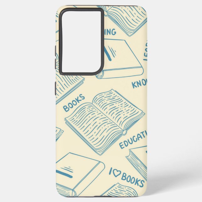 Funda Para Samsung Galaxy Patrón de libro (Reverso )