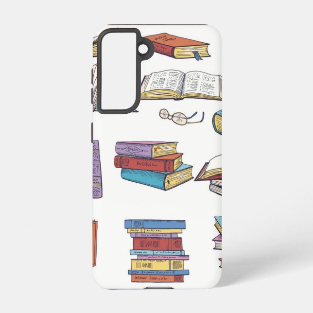 Funda Para Samsung Galaxy Patrón de libro (Reverso )