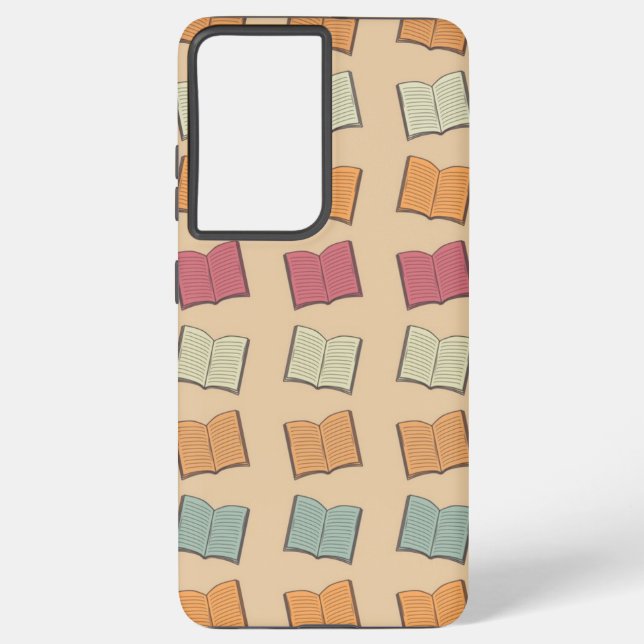 Funda Para Samsung Galaxy Patrón de libro (Reverso )