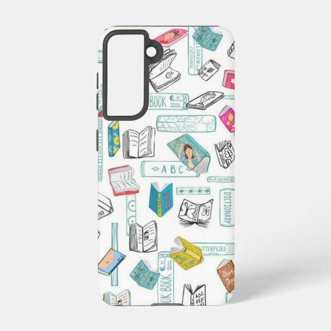 Funda Para Samsung Galaxy Patrón de libro (Reverso )