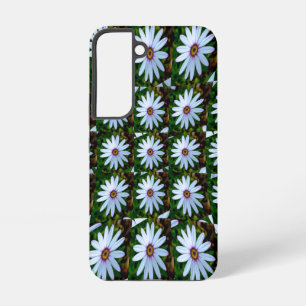 Funda Para Samsung Galaxy S22 Patrón de margarita blanca