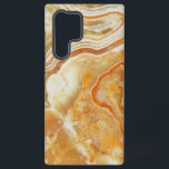Funda Para Samsung Galaxy S22 Ultra Patrón de mármol marrón claro<br><div class="desc">Imagen de piedra de mármol de aspecto realista con un diseño de tonos beige y marrón claro.</div>
