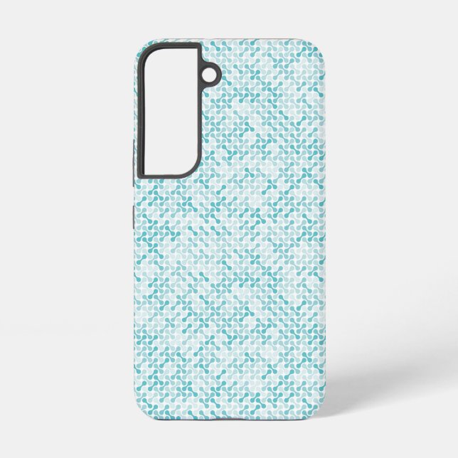 Funda Para Samsung Galaxy patrón de metapeligro azul (Reverso )