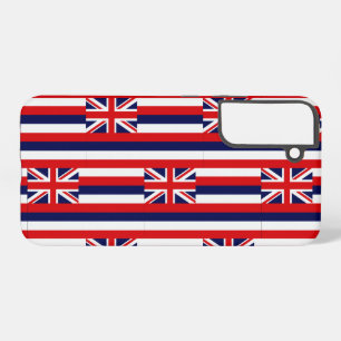 Funda Para Samsung Galaxy S22+ Patrón de mosaico de la bandera del estado de Hawa