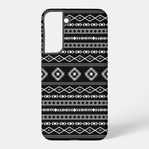 Funda Para Samsung Galaxy S22+ Patrón de motivos mixtos azteca blanco gris negro