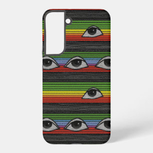 Funda Para Samsung Galaxy S22+ Patrón de ojos psicodélicos