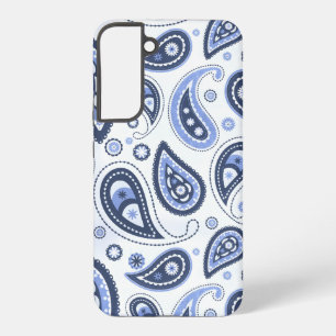 Funda Para Samsung Galaxy S22+ Patrón de paisley azul