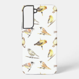 Funda Para Samsung Galaxy S22+ Patrón de pájaros tintados