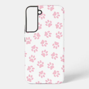 Funda Para Samsung Galaxy S22+ Patrón De Patas, Patas De Perro, Patas De Bebé Ros