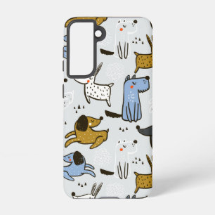 Funda Para Samsung Galaxy S21 Patrón de perro de garabato
