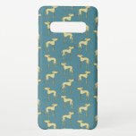 Funda Para Samsung Galaxy S10  Patrón de perro de Greyhound en Arabia<br><div class="desc">Un patrón de adorables perros de los que tocan los ojos del arabio honesto.</div>