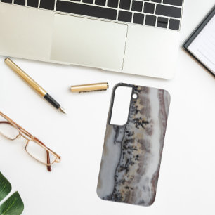 Funda Para Samsung Galaxy S22 Patrón de piedra de ágata dendrítica
