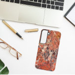 Funda Para Samsung Galaxy S22 Patrón de piedra de jasper brecciado por naranja<br><div class="desc">Proteja su teléfono Samsung Galaxy S22 con este estuche de teléfono de moda que presenta la imagen de los patrones de una piedra Agate Brecciada naranja. Seleccione su estilo de teléfono. ¡Una gran idea de regalo para el coleccionista de rocas! Para otras marcas de teléfono, necesitará un funda personalizar para...</div>
