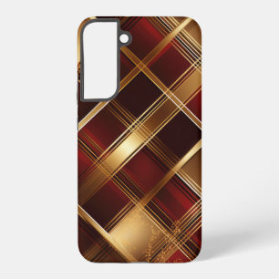 Funda Para Samsung Galaxy S22+ PATRÓN DE PLACA MODERNA MODERNA DE ORO bonito Y RO