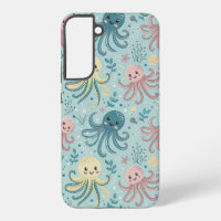 Patrón de pulpo de Kawaii