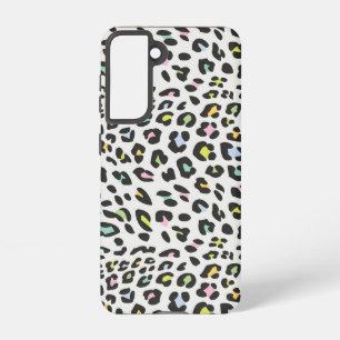 Funda Para Samsung Galaxy S21 Patrón de punto de leopardo de Pastel