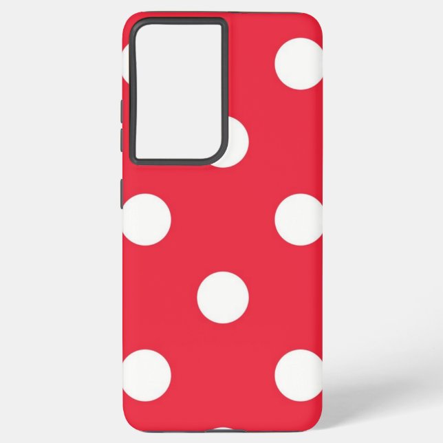 Funda Para Samsung Galaxy Patrón de puntos polacos (Reverso )