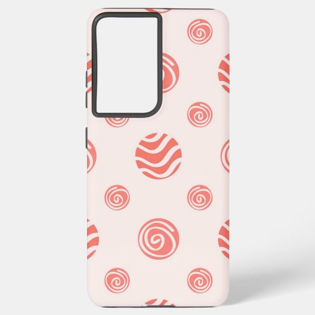 Funda Para Samsung Galaxy Patrón de puntos polacos (Reverso )