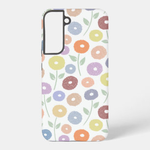 Funda Para Samsung Galaxy S22+ Patrón de repetición de flores difusas Pasteles so