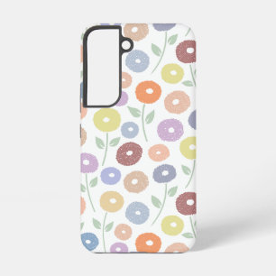 Funda Para Samsung Galaxy S22 Patrón de repetición de flores difusas Pasteles so