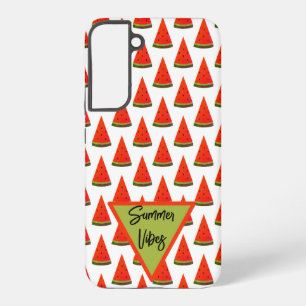 Funda Para Samsung Galaxy S22+ Patrón de rodajas de sandía divertido para el vera