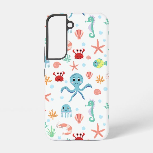 Funda Para Samsung Galaxy patrón de Sea World (Reverso )