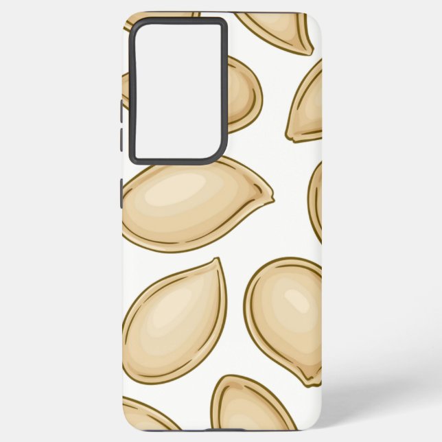 Funda Para Samsung Galaxy Patrón de semillas de calabaza (Reverso )