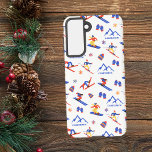 Funda Para Samsung Galaxy S21 Patrón de snowboard de esquí de Camelback Pennsylv<br><div class="desc">Un divertido patrón de esquí en invierno para la estación de esquí Camelback en Tannersville,  Poconos Mountains,  Pennsylvania,  Estados Unidos,  Norteamérica. Idea de regalo perfecta para los amantes de los deportes de invierno: esquí,  snowboard,  freestyle,  salto de esquí,  esquí de fondo.</div>
