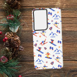 Funda Para Samsung Galaxy S21 Ultra Patrón de snowboard de Fernie British Columbia<br><div class="desc">Un divertido patrón de esquí de invierno para la estación de esquí Fernie en la Cordillera Lizard,  Canadian Rockies,  Columbia Británica,  Canadá. Idea de regalo perfecta para los amantes de los deportes de invierno: esquí,  snowboard,  freestyle,  salto de esquí,  esquí de fondo.</div>