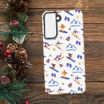 Funda Para Samsung Galaxy S21 Patrón de snowboard de Kirkwood Mountain Californi<br><div class="desc">Un divertido patrón de esquí en invierno para la estación de esquí Kirkwood Mountain en California,  EE.UU. América del norte. Idea de regalo perfecta para los amantes de los deportes de invierno: esquí,  snowboard,  freestyle,  salto de esquí,  esquí de fondo.</div>