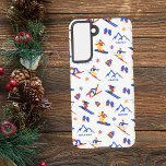 Funda Para Samsung Galaxy S21 Patrón de snowboard de la montaña Grouse Mountain<br><div class="desc">Un divertido patrón de esquí en invierno para la estación de esquí Grouse Mountain en North Vancouver,  Columbia Británica,  Canadá,  Norteamérica. Idea de regalo perfecta para los amantes de los deportes de invierno: esquí,  snowboard,  freestyle,  salto de esquí,  esquí de fondo.</div>