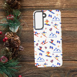 Funda Para Samsung Galaxy S21 Patrón de snowboard de Pico Mountain Vermont<br><div class="desc">Un divertido patrón de esquí en invierno para la estación de esquí Pico Mountain en Mendon,  Killington,  Vermont,  Estados Unidos,  Norteamérica. Idea de regalo perfecta para los amantes de los deportes de invierno: esquí,  snowboard,  freestyle,  salto de esquí,  esquí de fondo.</div>