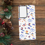 Funda Para Samsung Galaxy S21 Ultra Patrón de snowboard de Skyboard de Thredbo Austral<br><div class="desc">Un divertido patrón de esquí en invierno para la estación de esquí Thredbo en Australia. Idea de regalo perfecta para los amantes de los deportes de invierno: esquí,  snowboard,  freestyle,  salto de esquí,  esquí de fondo.</div>