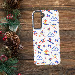 Funda Para Samsung Galaxy S21 Patrón de snowboard de Stoneham Quebec Canada<br><div class="desc">Un divertido patrón de esquí de invierno para Stoneham en Stoneham-et-Tewkesbury,  Quebec,  Canadá. Idea de regalo perfecta para los amantes de los deportes de invierno: esquí,  snowboard,  freestyle,  salto de esquí,  esquí de fondo.</div>