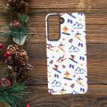 Funda Para Samsung Galaxy S21 Patrón de snowboard Val Cenis Savoie France<br><div class="desc">Un divertido patrón de esquí en invierno para la estación de esquí Val-Cenis en Haute Maurienne,  Saboya,  Francia,  Europa. Idea de regalo perfecta para los amantes de los deportes de invierno: esquí,  snowboard,  freestyle,  salto de esquí,  esquí de fondo.</div>