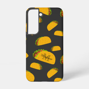 Funda Para Samsung Galaxy S22 Patrón de taco divertido y genial Monograma