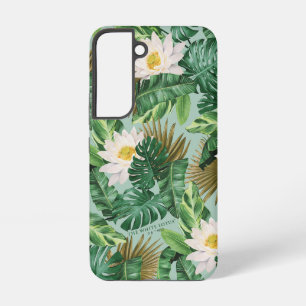 Funda Para Samsung Galaxy S22 Patrón de toldo tropical blanco