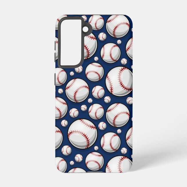 Funda Para Samsung Galaxy Patrón deportivo de béisbol (Reverso )