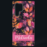 Funda Para Samsung Galaxy S22 Ultra Patrón elegante de calabaza y flores de caída<br><div class="desc">Admire la magia del otoño con nuestro funda de smartphones Samsung, adornado con un diseño de calabazas y flores con temática de otoño. Esta cubierta no sólo ofrece protección sino que también añade un toque de elegancia a su equipo. Personalízalo con tu nombre, haciéndolo realmente único y un reflejo de...</div>