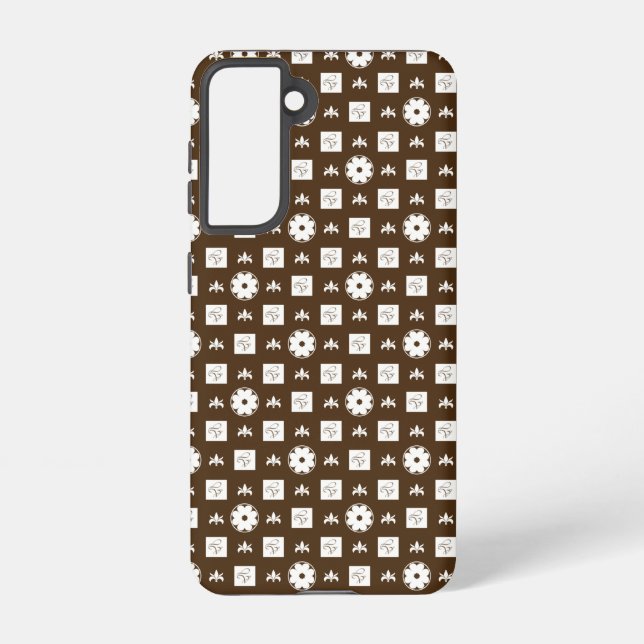 Funda Para Samsung Galaxy Patrón elegante y clásico de cuadros (Reverso )